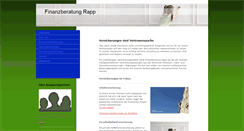 Desktop Screenshot of finanzdienstleistung-rapp.com