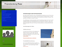 Tablet Screenshot of finanzdienstleistung-rapp.com